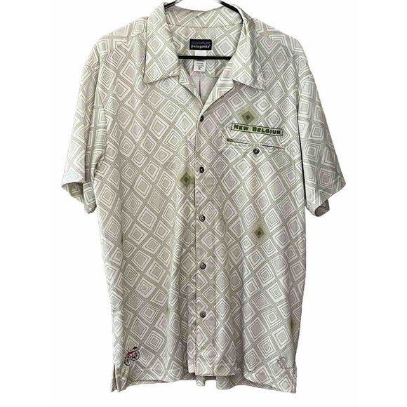 Patagonia Other - Patagonia Men's XL New Belgium Brewing Short Sleeve Polyester Shirt Sage Green